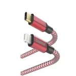 HAMA Polnilni kabel, USB-C v Lightning, 1.5m, rdeč