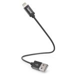 HAMA Polnilni kabel, USB-A v Lightning, 0.2m, črn