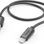 HAMA polnilni kabel, USB-A v Lightning, 1.5m, črn