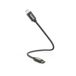 HAMA "Lightning" polnilni kabel, 0.20m, črn