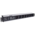 INTELLINET 19" Rackmount 1.5U 3m 7 vtičnic za omrežne omare prenapetostna zaščita razdelilec - slika 2