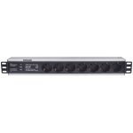 INTELLINET 19" Rackmount 1.5U 3m 7 vtičnic za omrežne omare prenapetostna zaščita razdelilec - slika 3