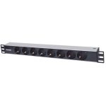INTELLINET 19" Rackmount 1U 1,8m LED indikator 8 vtičnic za omrežno omaro razdelilec - slika 2
