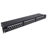 INTELLINET 1U 24-port FTP Cat6a črn patch panel - slika 2