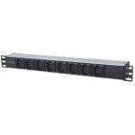 INTELLINET 19" 1U 2m Anti-Shedding 8 vtičnic C13 za omrežne omare razdelilec