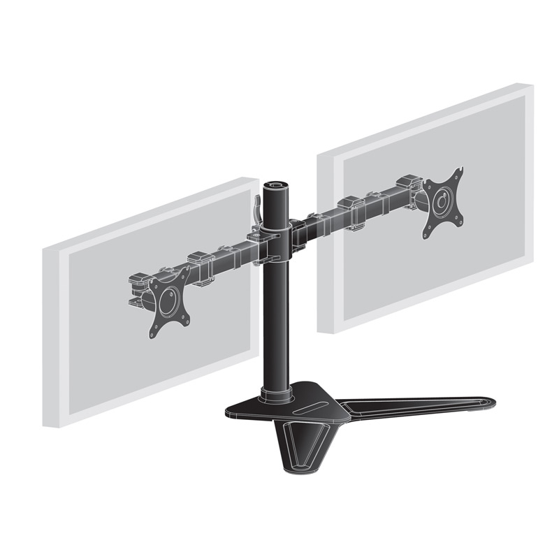 140652_19 IIYAMA DS1002D-B1 za 2 monitorja do 30'' namizni nosilec - slika 1
