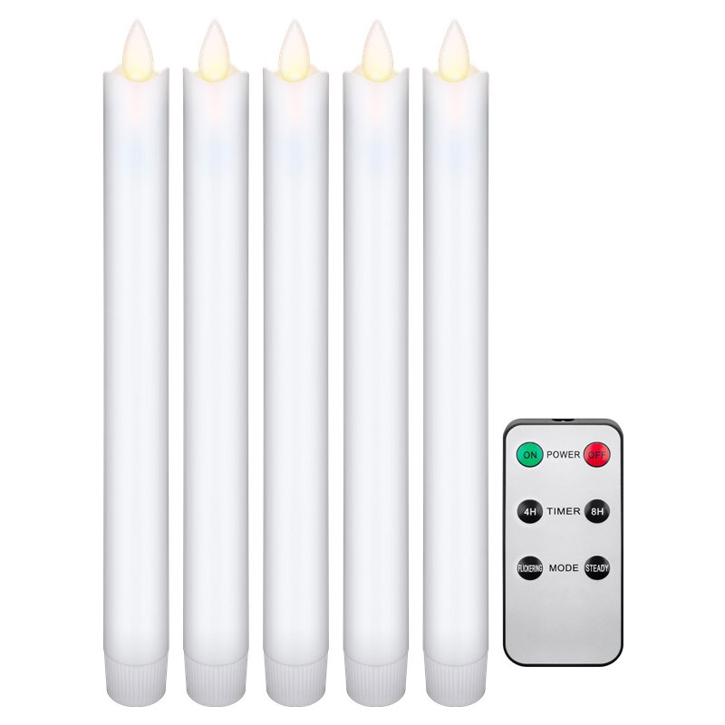 142646_3 GOOBAY LED bela palčna sveča 2.1x24cm set 5 - slika 1