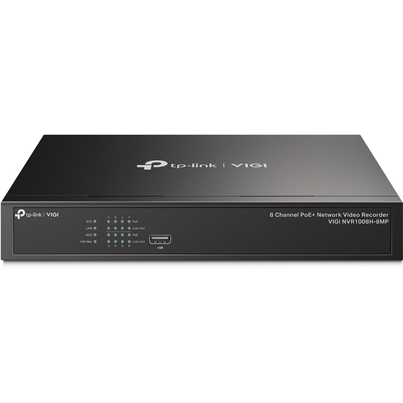 144147 TP-LINK VIGI NVR1008H-8MP 8 kanalni PoE 2xUSB 2.0 HDMI/VGA/LAN Mini PC, video snemalnik - slika 1