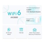 TP-LINK Deco X50 AX3000 WiFi 6 Mesh 3-pack usmerjevalnik - slika 4