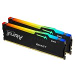KINGSTON Fury Beast 16GB (2x8GB) 5600MT/s DDR5 CL38 EXPO KF556C36BBEAK2-16 RGB ram pomnilnik