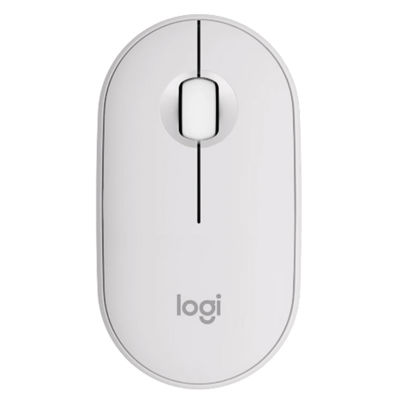 144963 LOGITECH Pebble 2 M350S Bluetooth brezžična bela miška - slika 1