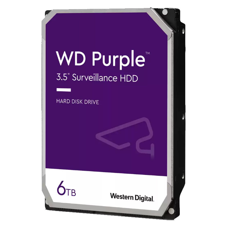 145028 WD Purple Surveillance 6TB 3,5" SATA3 256MB 5400rpm trdi disk WD64PURZ - slika 1