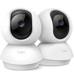 TP-LINK Tapo C200P2 FHD dnevna/nočna Pan/Tilt Wi-Fi bela Ai elektronska varuška nadzorna kamera 2 kom