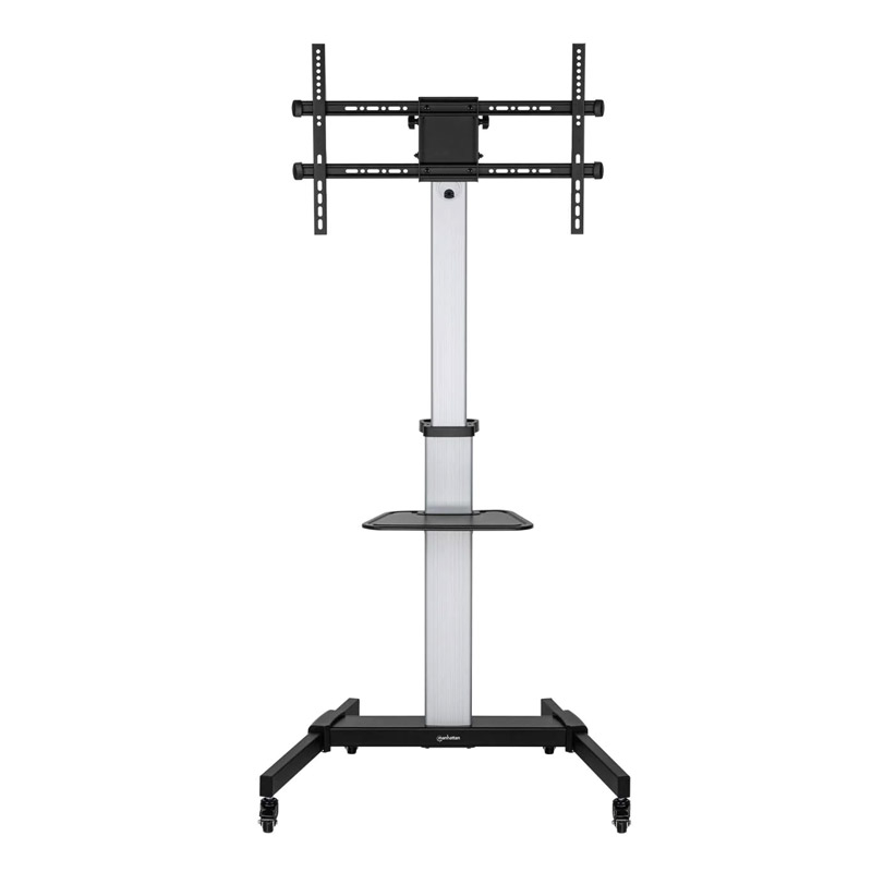 145338 MANHATTAN 37" do 86" 50KG monitor 10 do 5° nagibni 90° rotacijski večnamenski voziček nosilec stojalo - slika 1