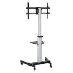 MANHATTAN 37" do 86" 50KG monitor 10 do 5° nagibni 90° rotacijski večnamenski voziček nosilec stojalo - slika 2