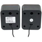 MANHATTAN 2600 2.0 6W USB 3.5mm črni zvočniki - slika 3