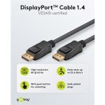 GOOBAY DisplayPort 1.4 (M/M) 1m 8K Certified 32,4Gbit/s kabel - slika 3