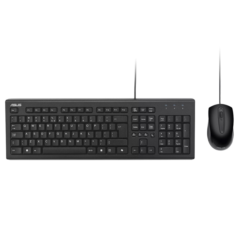 147541 ASUS U2000 USB Copilot žična črna slovenska tipkovnica + miška - slika 1
