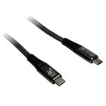 GOOBAY USB-C na USB-C 1,5m 240W PD 3.1 20Gbit/s črn napajalni in sync kabel