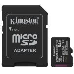 KINGSTON Canvas Select Plus microSD 64GB Class 10 UHS-I U1 V10 A1 SD adapter SDCS3/64GB spominska kartica