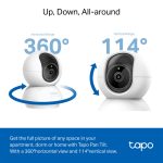 TP-LINK Tapo C230 5MP 3K nagib/vrtenje Wi-Fi notranja nadzorna kamera - slika 4