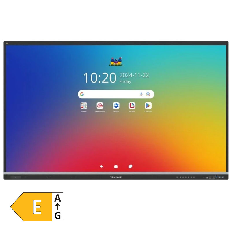148256 VIEWSONIC ViewBoard IFP6551 165,1cm (65") 4K EDLA na dotik informacijski / interaktivni zaslon - slika 1