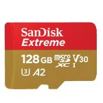 SANDISK Extreme microSDXC 128GB UHS-I 4K UHD SD adapter SDSQXAA-128G-GN6MA spominska kartica