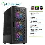 PCPLUS Gamer Ryzen 7 5700 16GB 1TB SSD RTX 5050 8GB gaming namizni računalnik