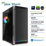 PCPLUS Storm Core Ultra 5 225F 32GB 1TB SSD RTX 5060Ti 8GB Windows 11 Home gaming namizni računalnik