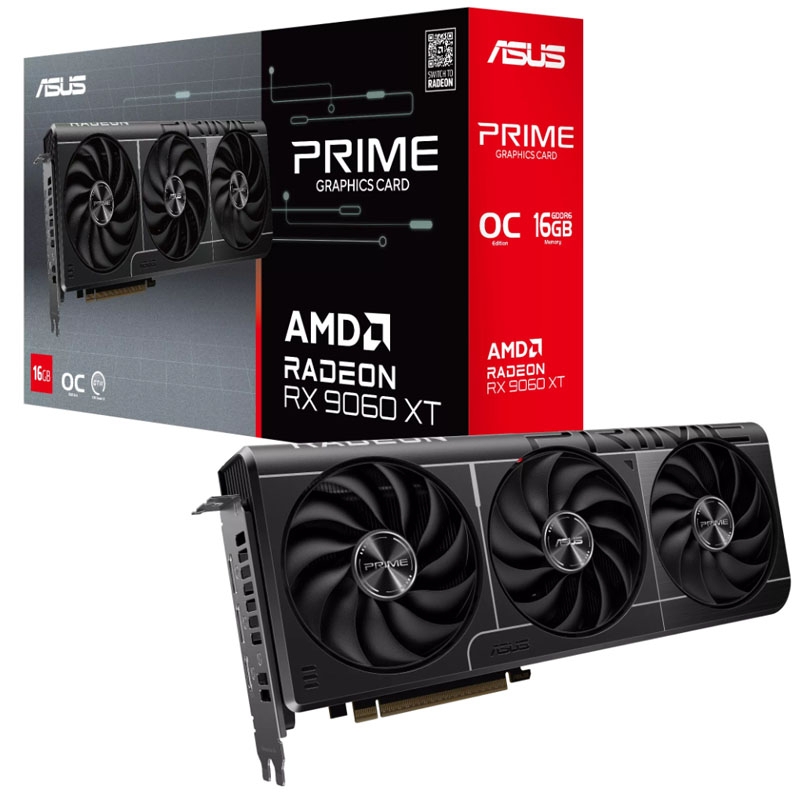 148960 ASUS Prime Radeon RX 9060 XT 16GB GDDR6 PRIME-RX9060XT-O16G grafična kartica - slika 1