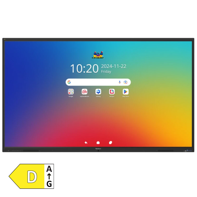 149255 VIEWSONIC ViewBoard IFP7535-1-1C 190,50cm (75") UHD TFT Android EDLA zvočniki na dotik interaktivni monitor - slika 1