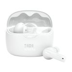 JBL Tune Beam TWS bele brezžične slušalke