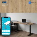 UVI STANDARD V2 električna dvižna miza - Chalet Oak in črni okvir - slika 5