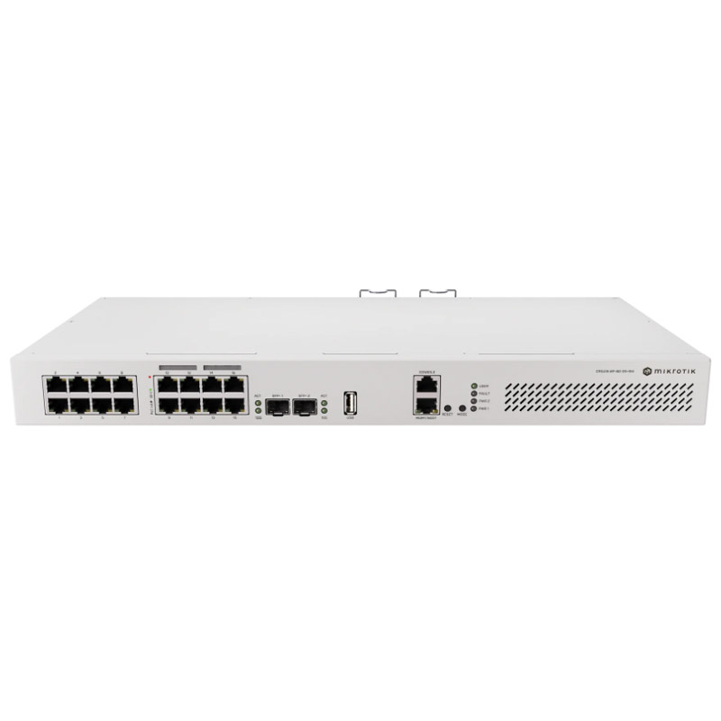 148534 MIKROTIK Cloud Router Switch CRS418-8P-8G-2S+RM 19-port 17x Gigabit RJ45 2x 10G SFP+ Dual mrežno stikalo-switch - slika 1