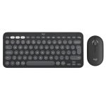 LOGITECH Pebble 2 Combo črna slo tisk brezžična tipkovnica + miška