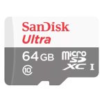 SANDISK Ultra microSDHC/SDXC 64GB Class 10 UHS-I U1 V10 FHD SDSQUNR-064G-GN3MA spominska kartica