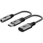 GOOBAY USB-C na USB-C (Ž) na 3,5mm AUX adapter - slika 3