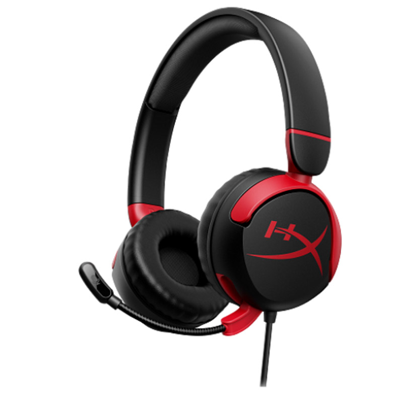 149976 HP HyperX Cloud Mini Gaming 3.5mm z mikrofonom črne/rdeče slušalke 7G8F4AA - slika 1