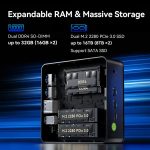 Mini PC GMKtec G11 Plus AMD Ryzen 5 3500U 16GB RAM + 512GB SSD WIN 11 Pro - slika 3
