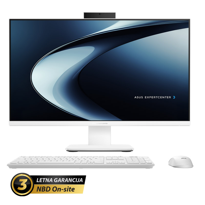 149811 ASUS ExpertBook P600 AiO 27" (68,58cm) FHD Ryzen AI 5 330 16GB 1tb kamera + tipkovnica + miška bel AIO računalnik PM670KA-WBR3304DW1 - slika 1